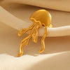 Wholesale Women's Stainless Steel Ring With Starfish Leaf Animal And Zodiac Patterns Electroplated