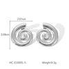 Wholesale Women's Stainless Steel Rotating Geometric Mosquito Incense Plate Pattern Electroplated Earrings