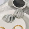 Wholesale Women's Stainless Steel Round Wave Original Design Electroplated Earrings