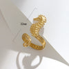 Wholesale Women's Stainless Steel Seahorse Ring With Electroplating And Fashionable Design