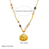 Wholesale Women's Stainless Steel Shell Conch Pendant Clavicle Chain Necklace Vintage Fashion Animal Style Electroplated