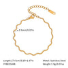 Wholesale Women's Stainless Steel Snake Chain Clavicle Chain With Curved Bend Design And Pvd Furnace Vacuum Real Gold Plating