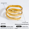 Wholesale Women's Stainless Steel Snakeshaped Animal Zodiac Ring With 18K Colorpreserving Electroplating