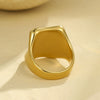 Wholesale Women's Stainless Steel Specialshaped Ring Light Luxury Style Geometric Electroplating