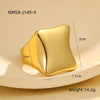 Wholesale Women's Stainless Steel Specialshaped Ring Light Luxury Style Geometric Electroplating