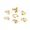 Wholesale Women's Stainless Steel Sphere Ring With Geometric Design And Electroplating Treatment