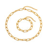 Wholesale Women's Stainless Steel Square Chain Bracelet With Geometric Pattern And Electroplating Treatment In Ins Style