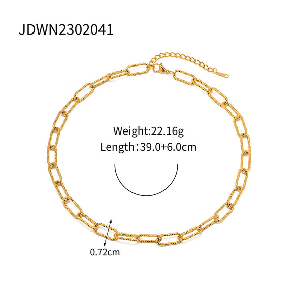 Wholesale Women's Stainless Steel Square Chain Bracelet With Geometric Pattern And Electroplating Treatment In Ins Style