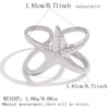 Wholesale Women's Stainless Steel Star And Starfish Design Pvd Furnace Vacuum Real Gold Plated Rings