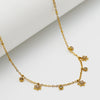 Wholesale Women's Stainless Steel Star Geometric Zirconia Clavicle Chain