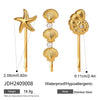 Wholesale Women's Stainless Steel Sweet Plant Flowers Style Word Clip Hairpin With Electroplating Treatment
