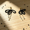 Wholesale Women's Stainless Steel Tassel Spherical Round Beads Elegant Minimalist Temperament Earrings