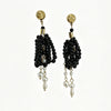 Wholesale Women's Stainless Steel Tassel Spherical Round Beads Elegant Minimalist Temperament Earrings