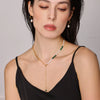 Wholesale Women's 316L Stainless Steel Turquoise Freshwater Pearl Tassel Jewelry With Electroplating