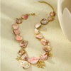Wholesale Women's Stainless Steel Vacation Style Oceaninspired Clavicle Necklace