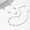 Wholesale Women's Stainless Steel Vacuum Plated Butterfly Pendant Necklace Choker