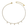 Wholesale Women's Stainless Steel Vacuum Plated Butterfly Pendant Necklace Choker