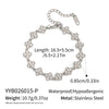 Wholesale Women's Stainless Steel Vacuum Plated Flower Pattern Chain Bracelet Hand Jewelry