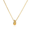 Wholesale Women's Stainless Steel Water Drop Clavicle Chain Necklace With Electroplating Retro Fashion And Elegant Style