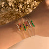 Wholesale Women's Stainless Steel Zircon Bracelet With Geometric Design And Electroplating Niche Exquisite Simple Fashion Jewelry