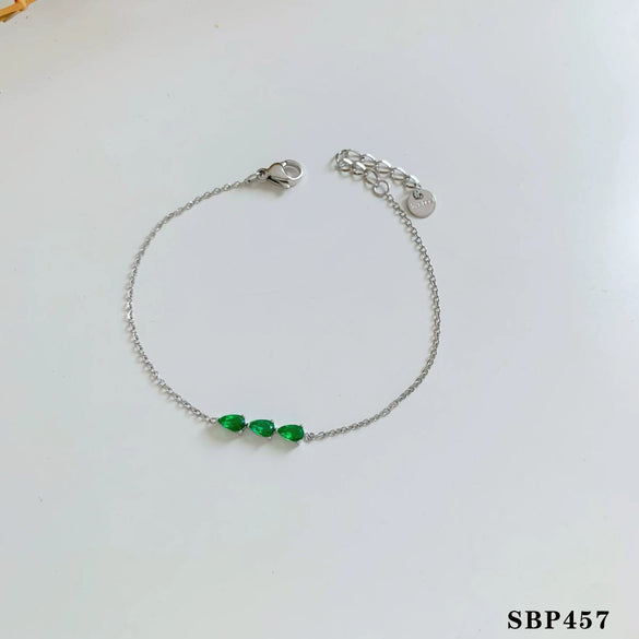 Wholesale Women's Stainless Steel Zircon Bracelet With Geometric Design And Electroplating Niche Exquisite Simple Fashion Jewelry