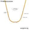 Wholesale Women's 316L Stainless Steel Zircon Geometric Square Pendant Necklace With Gold Plated Electroplating Double Layer Stacked Chain