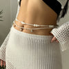 Wholesale Women's Starfish Shell Pendant Waist Chain Zinc Alloy