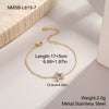 Wholesale Women's Starshaped Stainless Steel And 18K Gold Electroplated Zircon Bracelets Niche Design Simple And Elegant