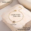 Wholesale Women's Starshaped Stainless Steel And 18K Gold Electroplated Zircon Bracelets Niche Design Simple And Elegant