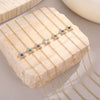 Wholesale Women's Starshaped Stainless Steel And 18K Gold Electroplated Zircon Bracelets Niche Design Simple And Elegant