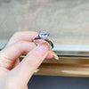 Wholesale Women's 925 Sterling Silver Allmatch Geometric Ring With Electroplating