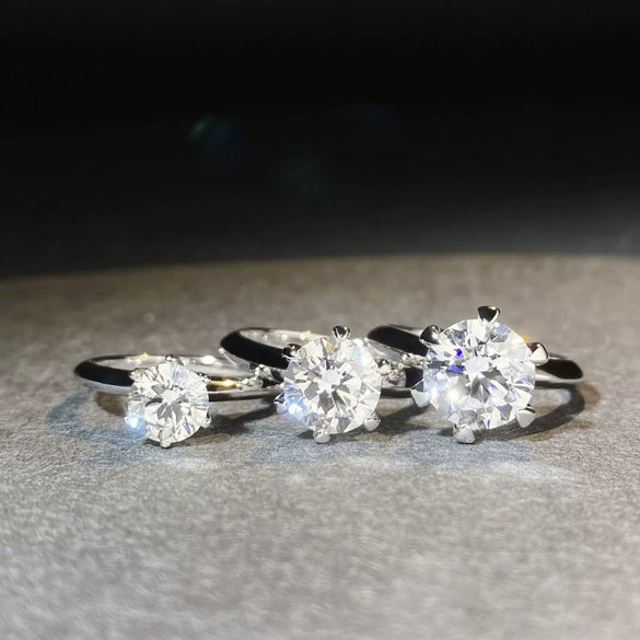Wholesale Women's 925 Sterling Silver Allmatch Geometric Ring With Electroplating