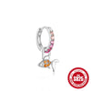 Wholesale Women's 925 Sterling Silver Animal Goldfish Charm Earrings With Electroplating Treatment