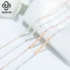 Wholesale Women's 925 Sterling Silver Anklet With Natural Millet Beads And Fresh Water Pearl In Geometric Style