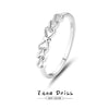 Wholesale Women's 925 Sterling Silver Bow And Heart Pattern Fashion Ring With Electroplating