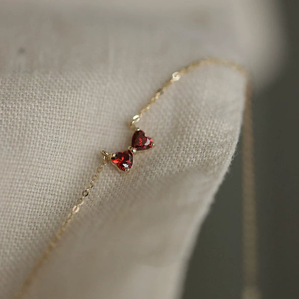 Wholesale Women's Sterling Silver Bow Pendant Necklace With Diamond Design And Ochain