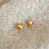 Wholesale Women's 925 Sterling Silver Brushed Ball Earrings With Geometric Style And Letter Number Text Pattern Electroplated
