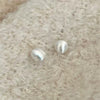 Wholesale Women's 925 Sterling Silver Brushed Ball Earrings With Geometric Style And Letter Number Text Pattern Electroplated