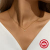 Wholesale Women's 925 Sterling Silver Classic Star Geometric Pendant Collarbone Necklace With Electroplating Ochain