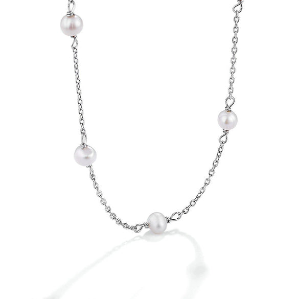 Wholesale Women's 925 Sterling Silver Clavicle Chain With Geometric Pattern And Electroplating Treatment