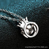Wholesale Women's 925 Sterling Silver Crown Pendant Necklace With Electroplating And Cross Car Flower Chain