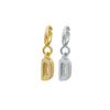 Wholesale Women's 925 Sterling Silver Detachable Letter Earrings Geometric Style Electroplated