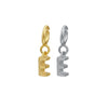 Wholesale Women's 925 Sterling Silver Detachable Letter Earrings Geometric Style Electroplated