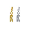 Wholesale Women's 925 Sterling Silver Detachable Letter Earrings Geometric Style Electroplated