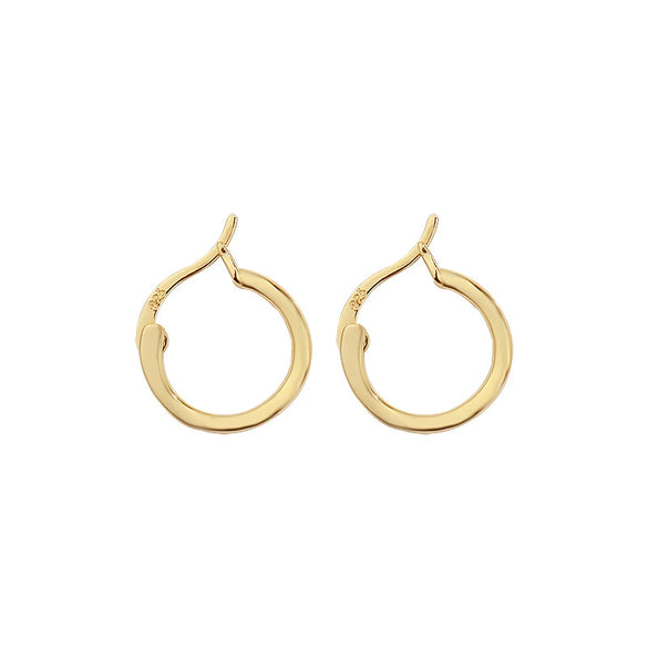 Wholesale Women's 925 Sterling Silver Detachable Letter Earrings Geometric Style Electroplated