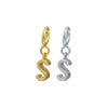Wholesale Women's 925 Sterling Silver Detachable Letter Earrings Geometric Style Electroplated