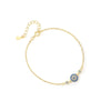 Wholesale Women's 925 Sterling Silver Devil's Eye Geometric Microinlaid Zircon Bracelet