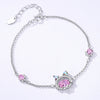 Wholesale Women's 925 Sterling Silver Diamond Zircon Animal Zodiac Original Design Bracelet
