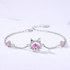 Wholesale Women's 925 Sterling Silver Diamond Zircon Animal Zodiac Original Design Bracelet