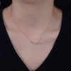 Wholesale Women's 925 Sterling Silver Diamondencrusted Geometric Pearl Pendant Necklace With Cross Chain